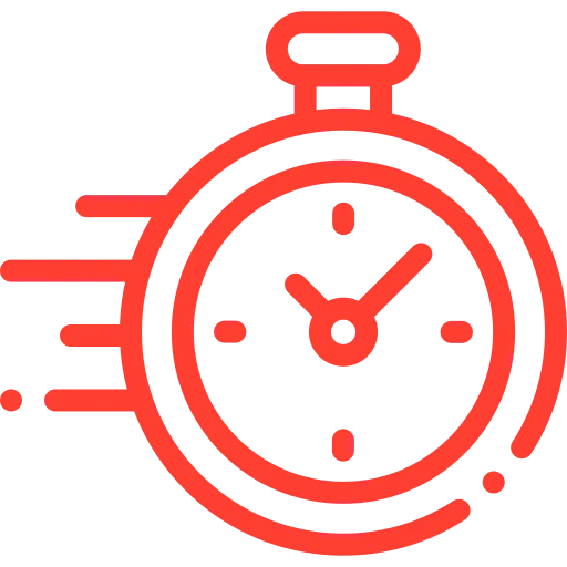 Working hours clock icon