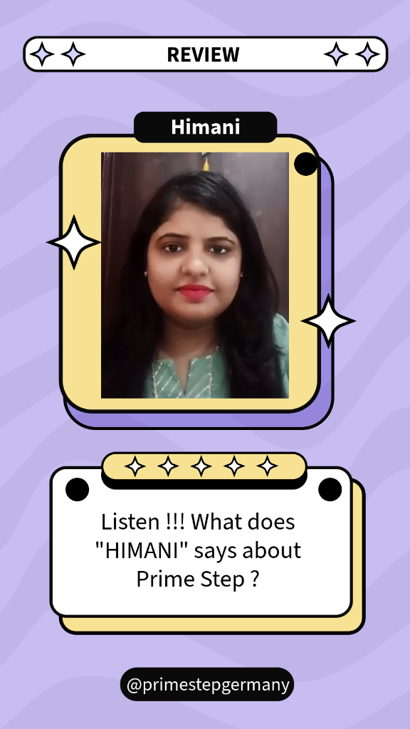 Prime Step Testimonial - Himani