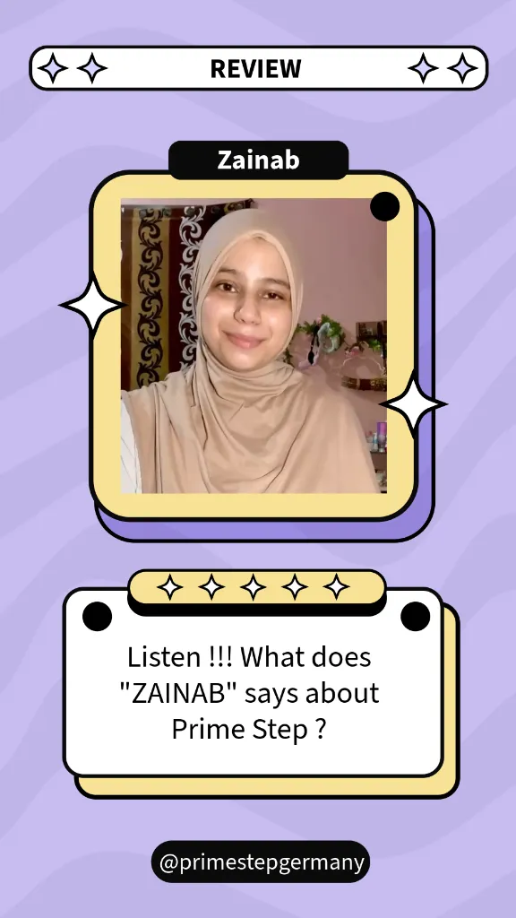 Prime Step Testimonial - Zainab